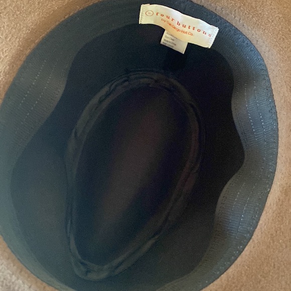 Brown Fedora with Gold Band - Picture 7 of 8